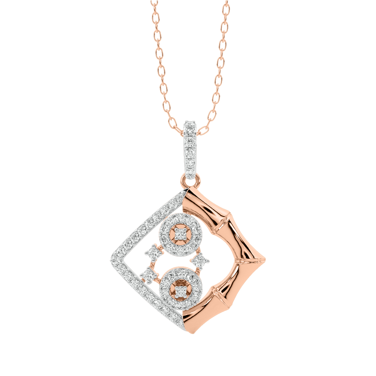 Davina Round Diamond Office Wear Pendant